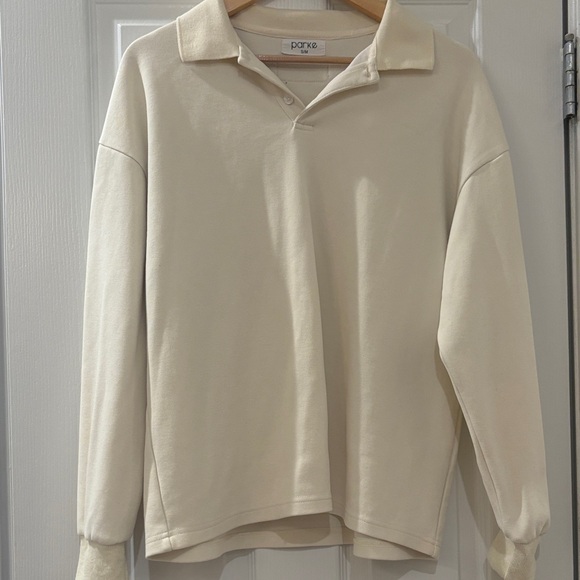 Parke Tops - PARKE LONG SLEEVE POLO- small